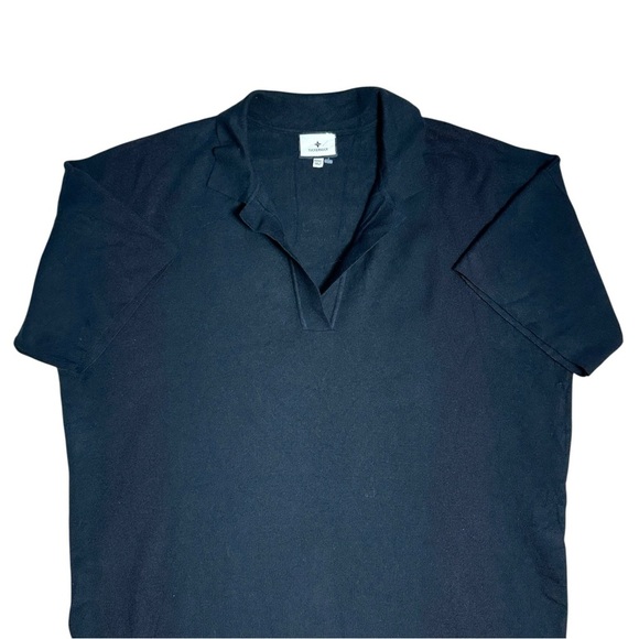 Tuckernuck Black Channing Polo Short Sleeve Midi Dress Womens XXXL - Picture 3 of 9